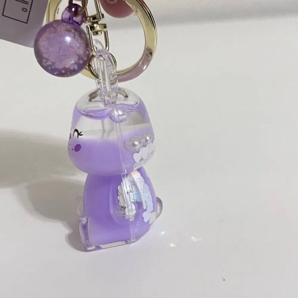 BC MINI Lucky Charms Purple Bunny Rabbit Floaty Keychain Charm Clip